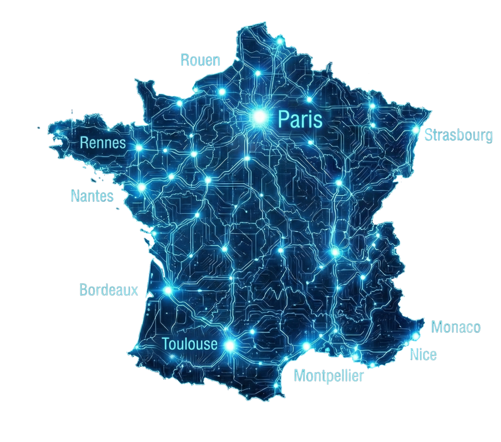 localisation des agences lg digital en France